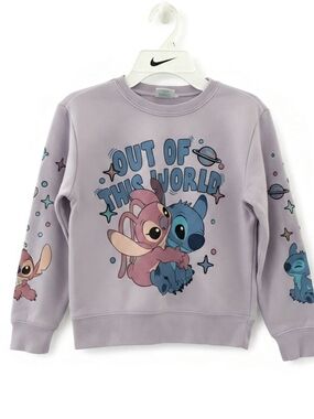Disney Lavender Lilo & Stitch "Out of This World" Graphic Sweatshirt